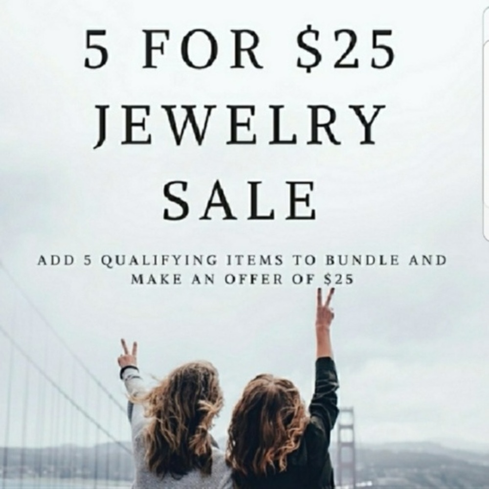 5 for $25 Crystal Studded Moon Pendant Necklace - Picture 6 of 6